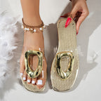Damen elegante transparente Sandalen mit modischem Metallakzent R&B