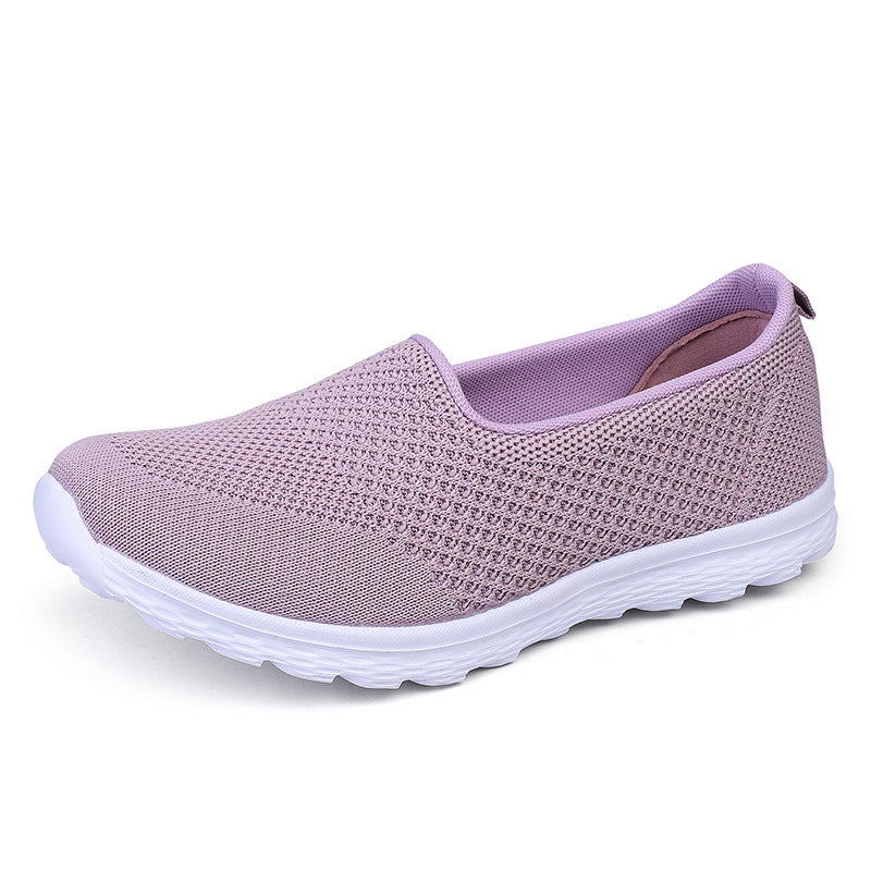 Damen Slip-On Fashion Sneakers mit elastischem Obermaterial und rutschfester Sohle