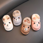 Damen niedliche Plüsch-Hausschuhe mit tierischem Design