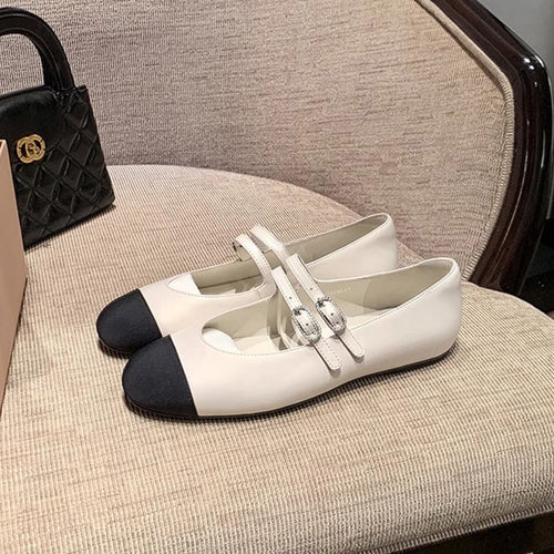 Damen Ballerinas mit dekorativem Riemen und komfortabler Innensohle R&B
