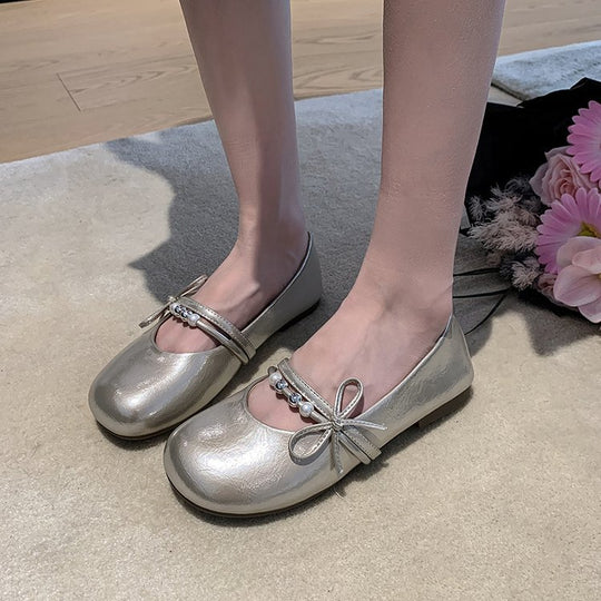 Damen Ballerinas mit Schmuckdetail und elegantem Riemen R&B