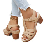 Damen elegante Sandalen mit Absatz R&B