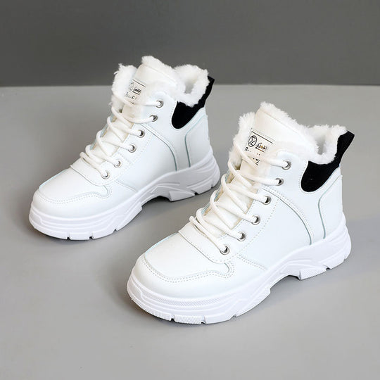 Damen Winterliche High-Top Sneakers mit kuscheligem Futter R&B