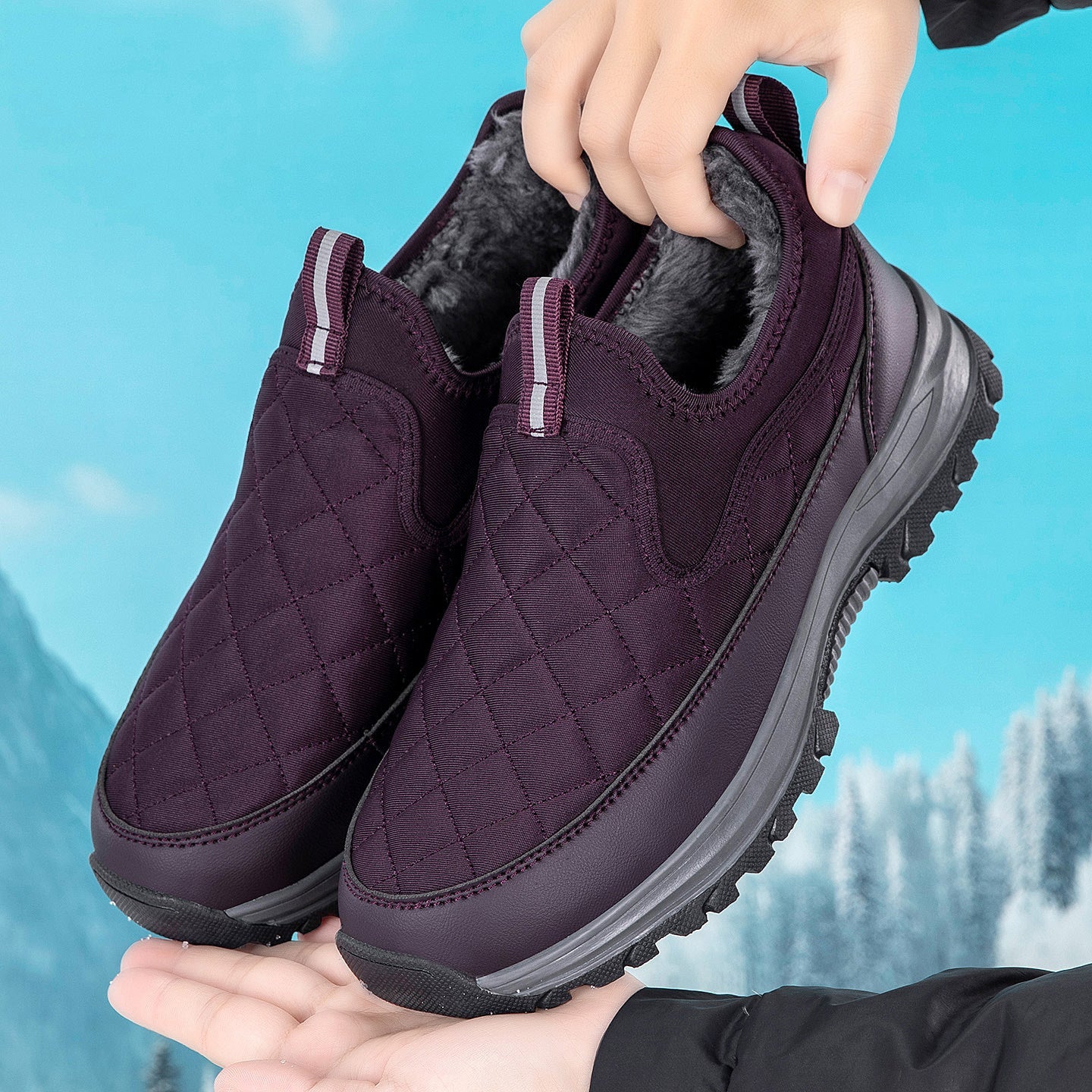 Damen Winterfreizeitschuhe mit isolierender Fütterung und rutschfester Sohle R&B