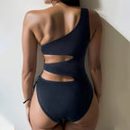 Damen Einseitiger Badeanzug mit modernem Cut-Out und sportlichem Schnitt R&B