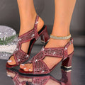 Damen Glitzernde Abendsandalen R&B