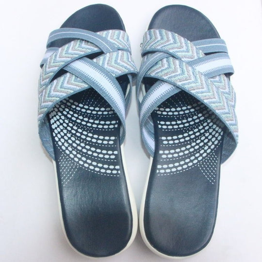 Damen Bequeme Riemchen-Sandalen mit ergonomischem Fußbett R&B