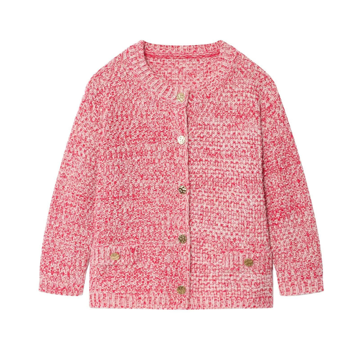 Damen Strickjacke mit Knopfdetails und gemütlicher Passform R&B