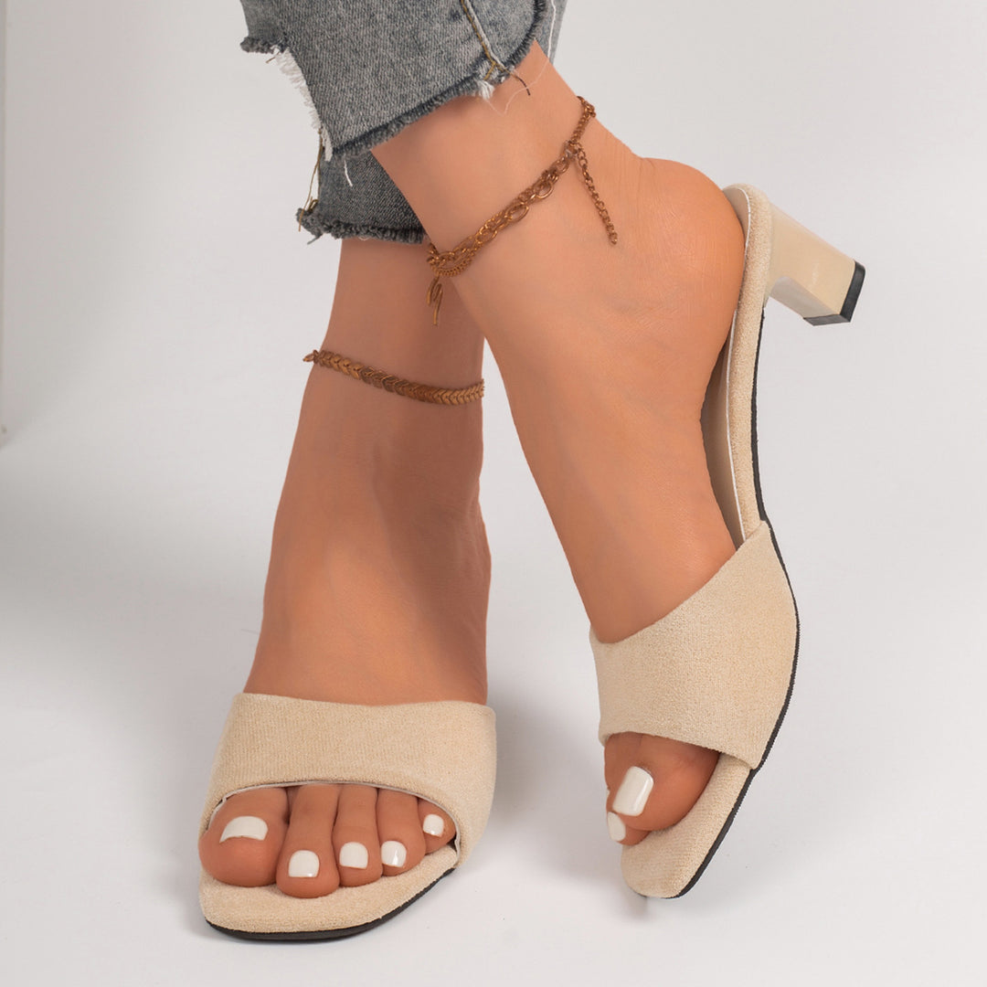Damen elegante Sling-Pantoletten mit modischem Riemendesign R&B