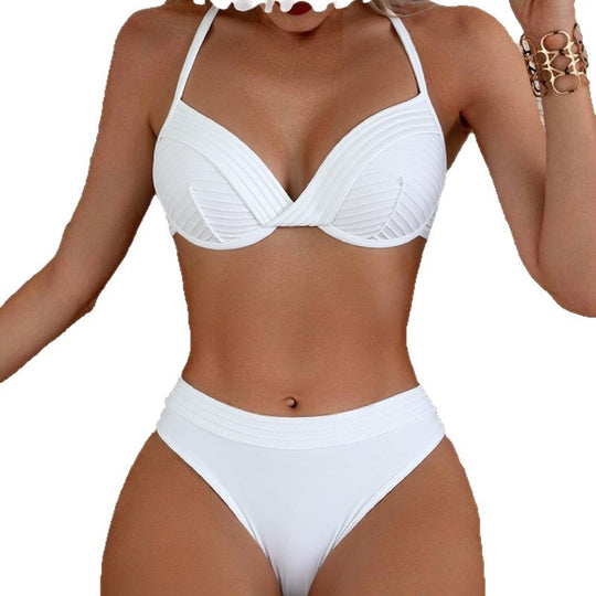 Damen Bikini mit femininem Schnitt und strukturierten Details R&B