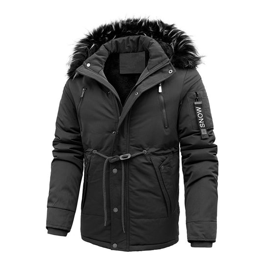Herren isolierte Funktionsjacke mit abnehmbarer Kapuze R&B