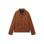 Damen Suede-Jacke mit modernem Schnitt und praktischen Taschen R&B