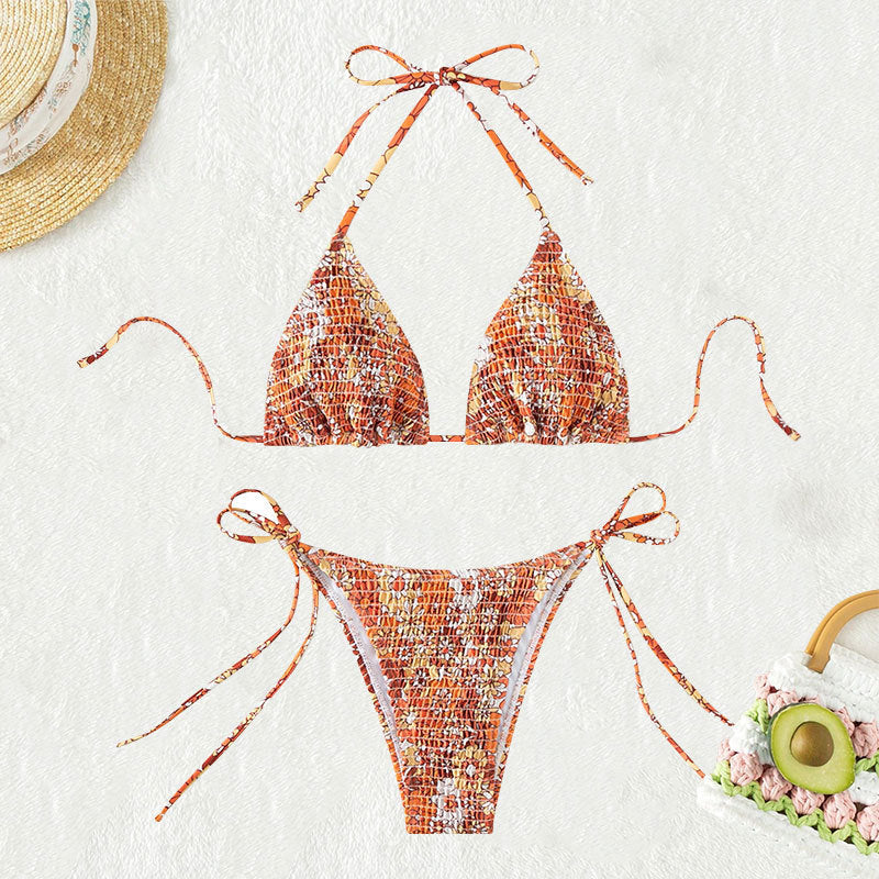 Damen Triangel-Bikini mit trendigem Rüschendesign R&B
