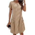 Freizeitkleid Damen mit Reißverschluss