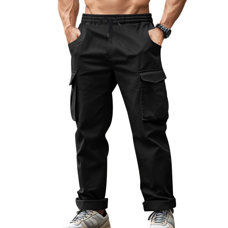 Herren Cargo-Hose mit praktischen Seitentaschen und elastischem Bund R&B