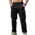 Herren nan urbane Cargo‑Chino im Joggingstil mit elastischem Tunnelzugbund und multifunktionalen Taschen R&B