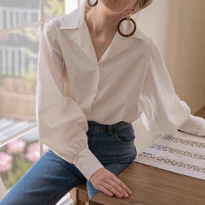 Damen Bluse mit voluminösen Ärmeln