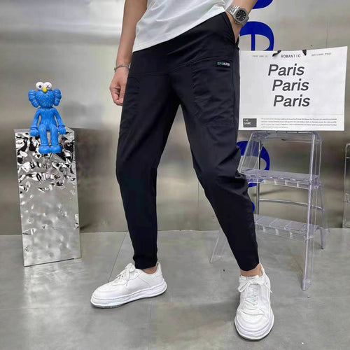 Herren nan sportive Cargojoggerhose mit elastischem Bund, Kordelzug und konischem Beinabschluss R&B