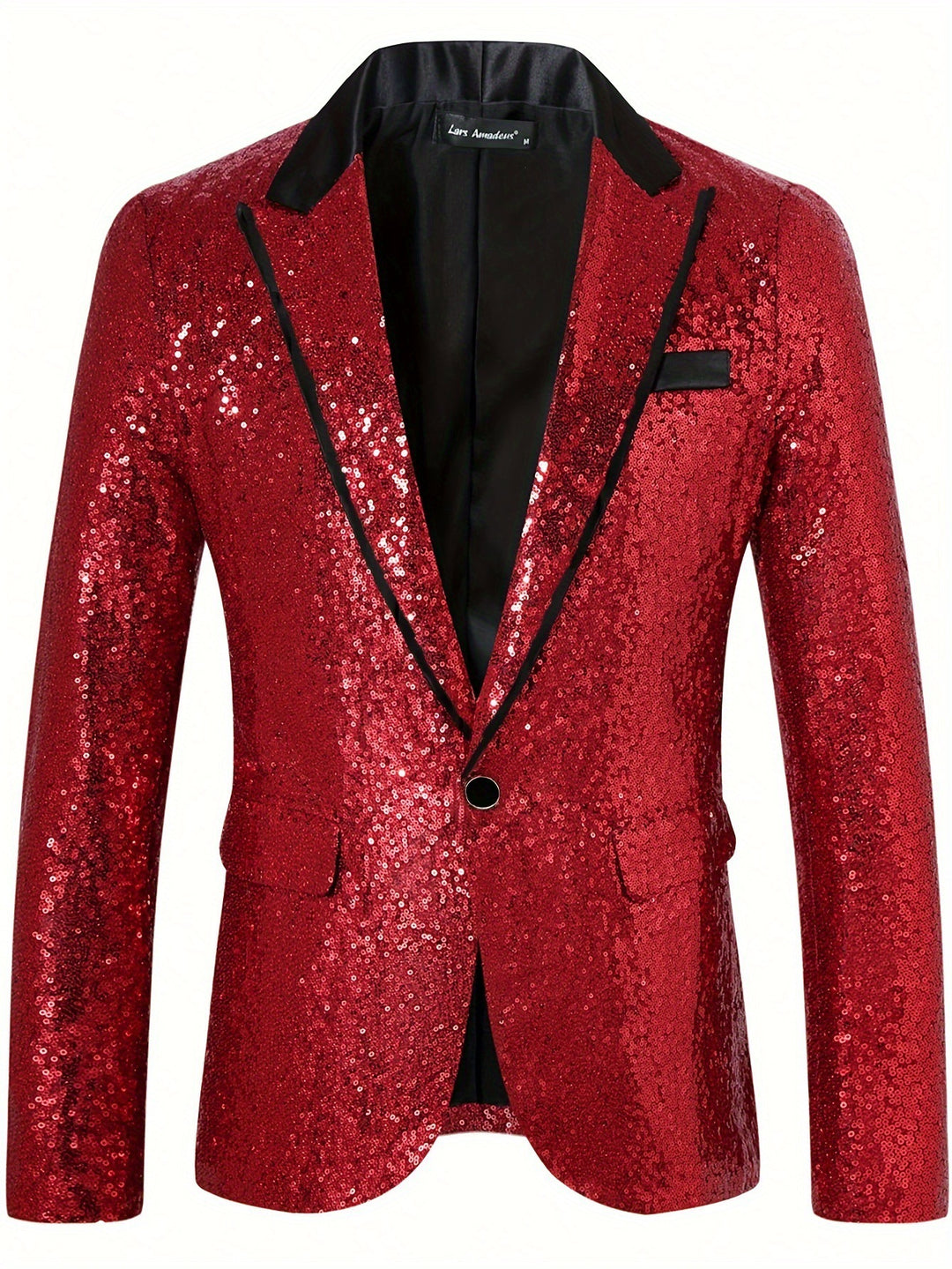 Herren Glamouröser Paillettenblazer R&B
