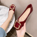 Damen elegante Ballerinas mit dekorativer Schnalle R&B