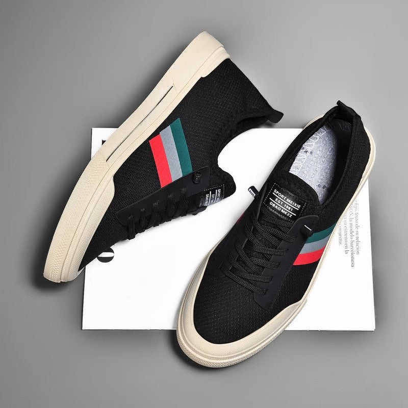 Damen Modische Canvas-Sneaker mit sportlichem Design R&B