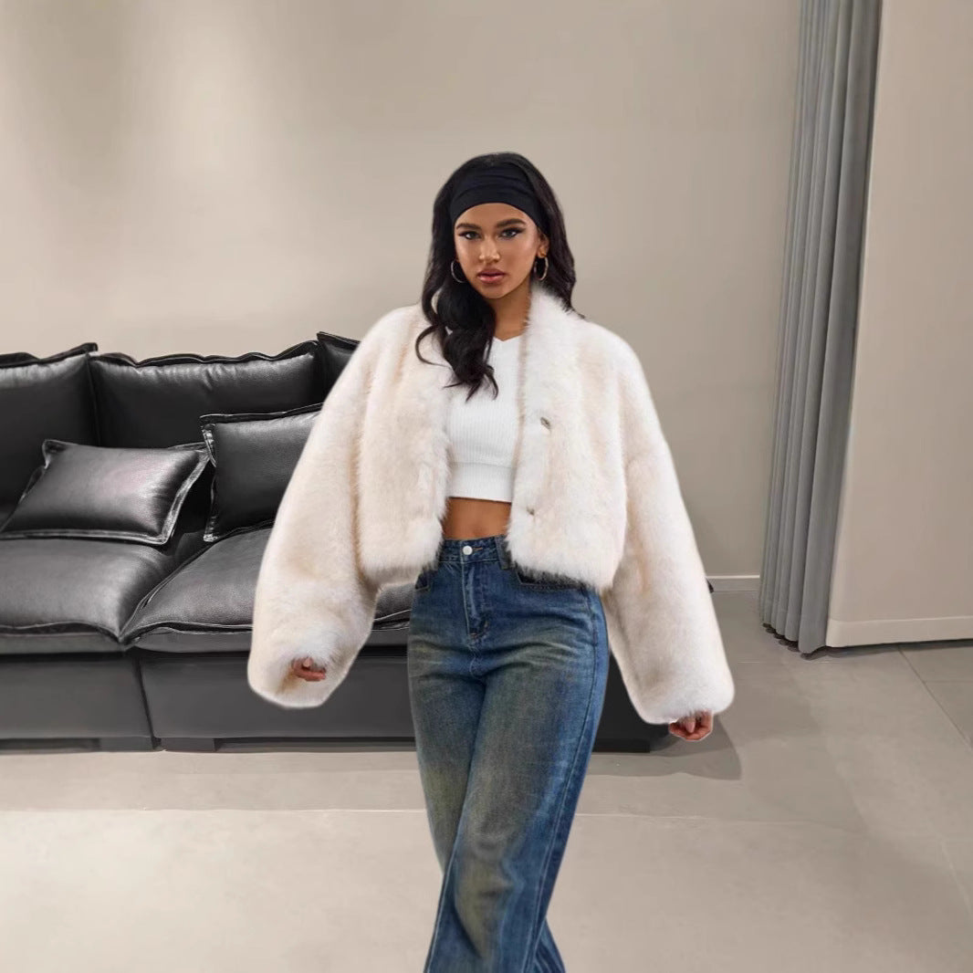 Damen Kunstfelljacke R&B