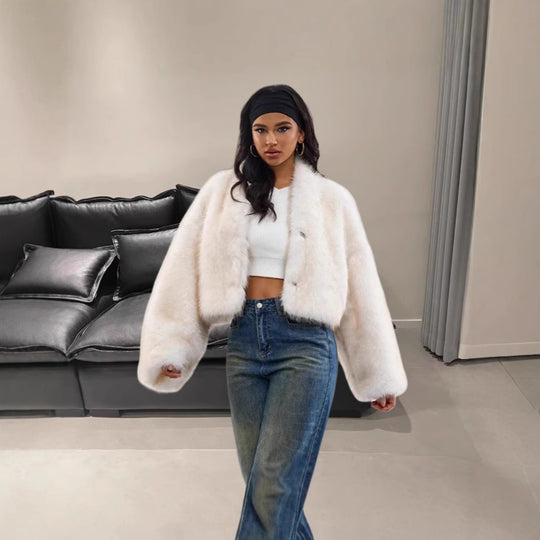 Damen Kunstfelljacke R&B