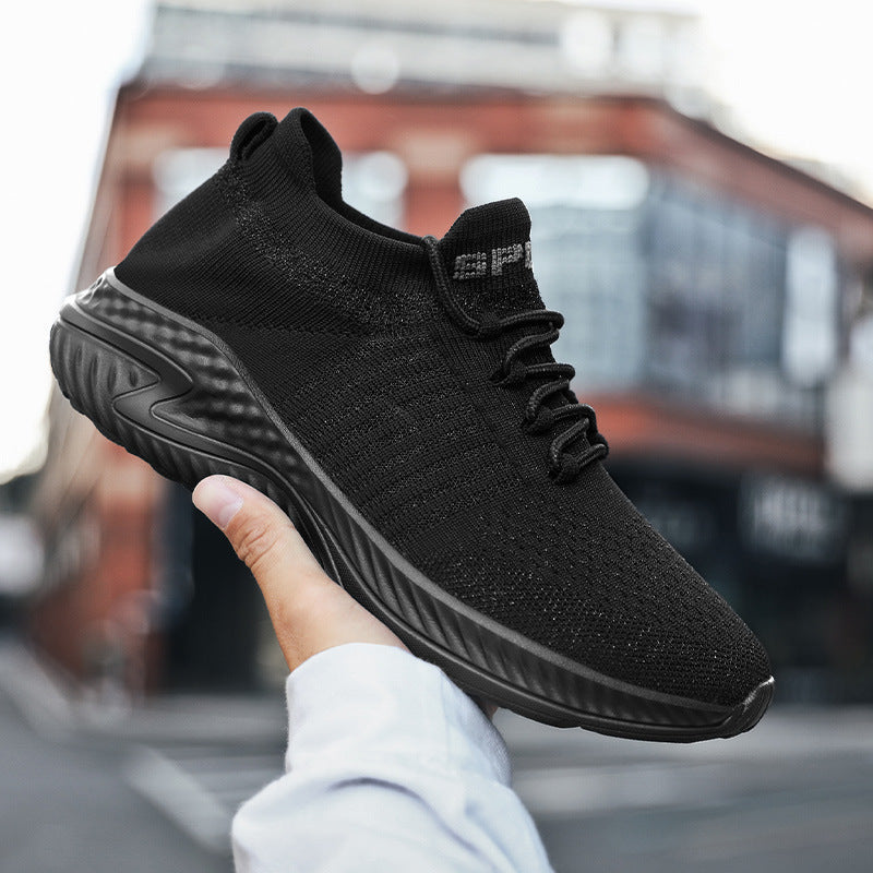 Damen Sportliche Sneakers mit elastischem Strick-Obermaterial