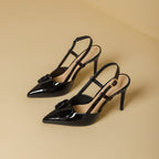 Damen Slingback-Pumps mit modischem Schnallendesign