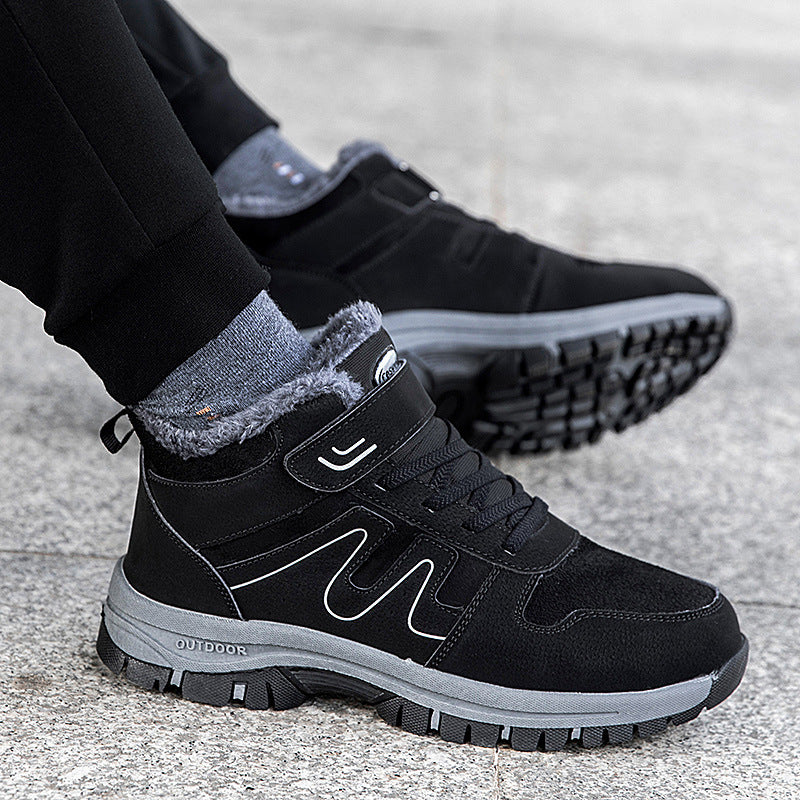 Damen Winterstiefel mit praktischem Klettverschluss und isolierender Innensohle R&B