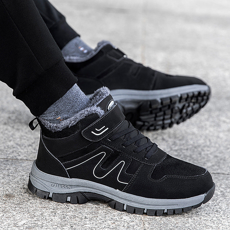 Damen Winterstiefel mit praktischem Klettverschluss und isolierender Innensohle R&B