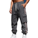 Herren nan Cargojogginghose mit Kordelzug, seitlichen Cargotaschen und elastischen Bündchen R&B