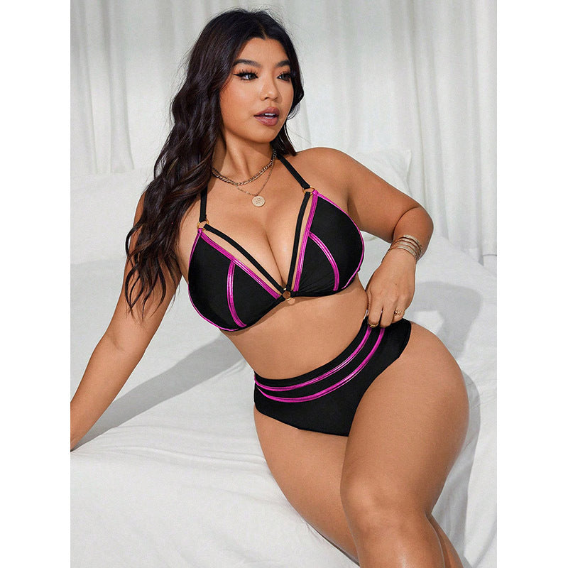 Damen Triangel-Bikini mit verstellbaren Bändern und raffinierten Details R&B