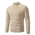 Herren eleganter Strickpullover mit modernem Zopfdesign R&B