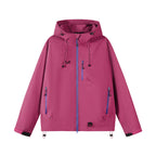 Damen technische Outdoor-Jacke mit Material und verstellbarem Kapuzensystem R&B