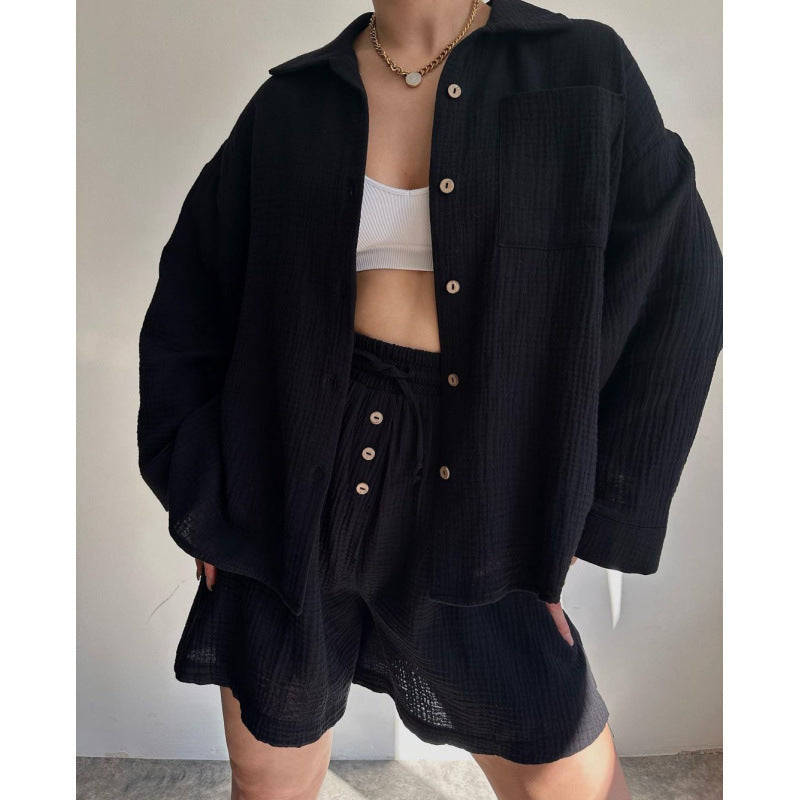 Damen modische und lässige Shirtjacke R&B