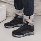 Damen gefütterte Winterstiefel mit rutschfester Sohle und isolierendem Kragen R&B