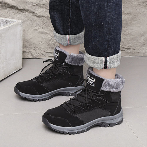 Damen gefütterte Winterstiefel mit rutschfester Sohle und isolierendem Kragen R&B