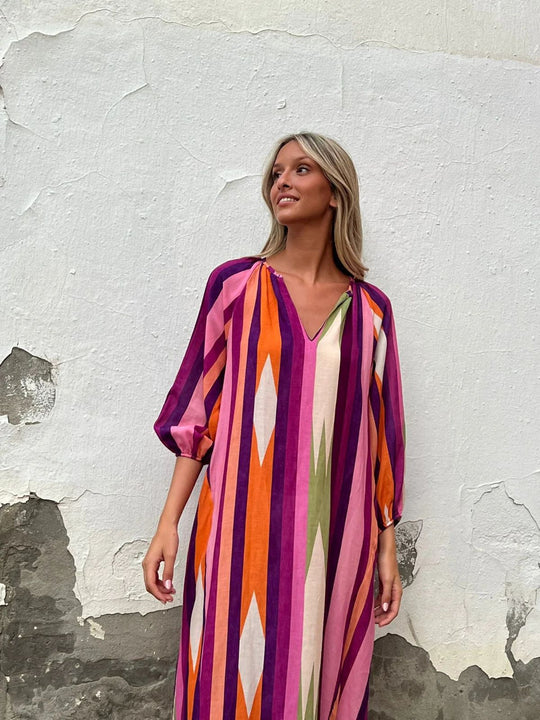 Damen Langarmkleid R&B