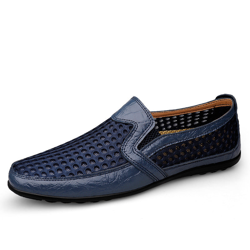 Herren Bequeme und atmungsaktive Slippers mit perforiertem Obermaterial R&B