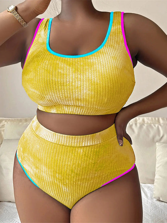 Damen Sportiv geschnittenes Bikini-Set R&B