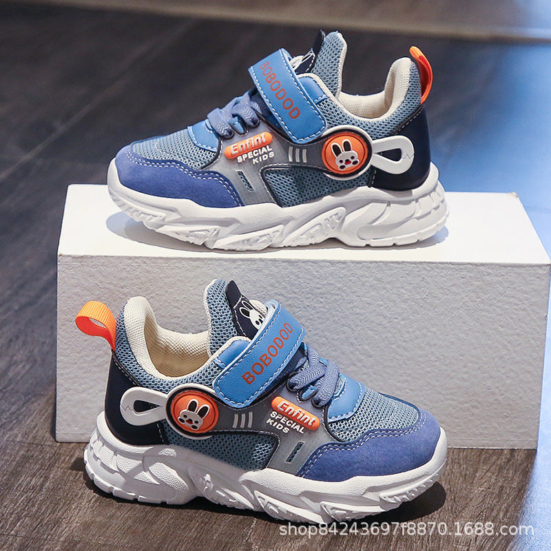 Damen Sportliche Kindersneaker mit praktischen Klettverschlüssen und niedlichen Applikationen R&B