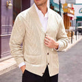 Herren Strickjacke mit großer Blende und Taschen