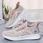 Damen Sportliche Leichtgewicht Sneakers mit elastischem Schnürsystem