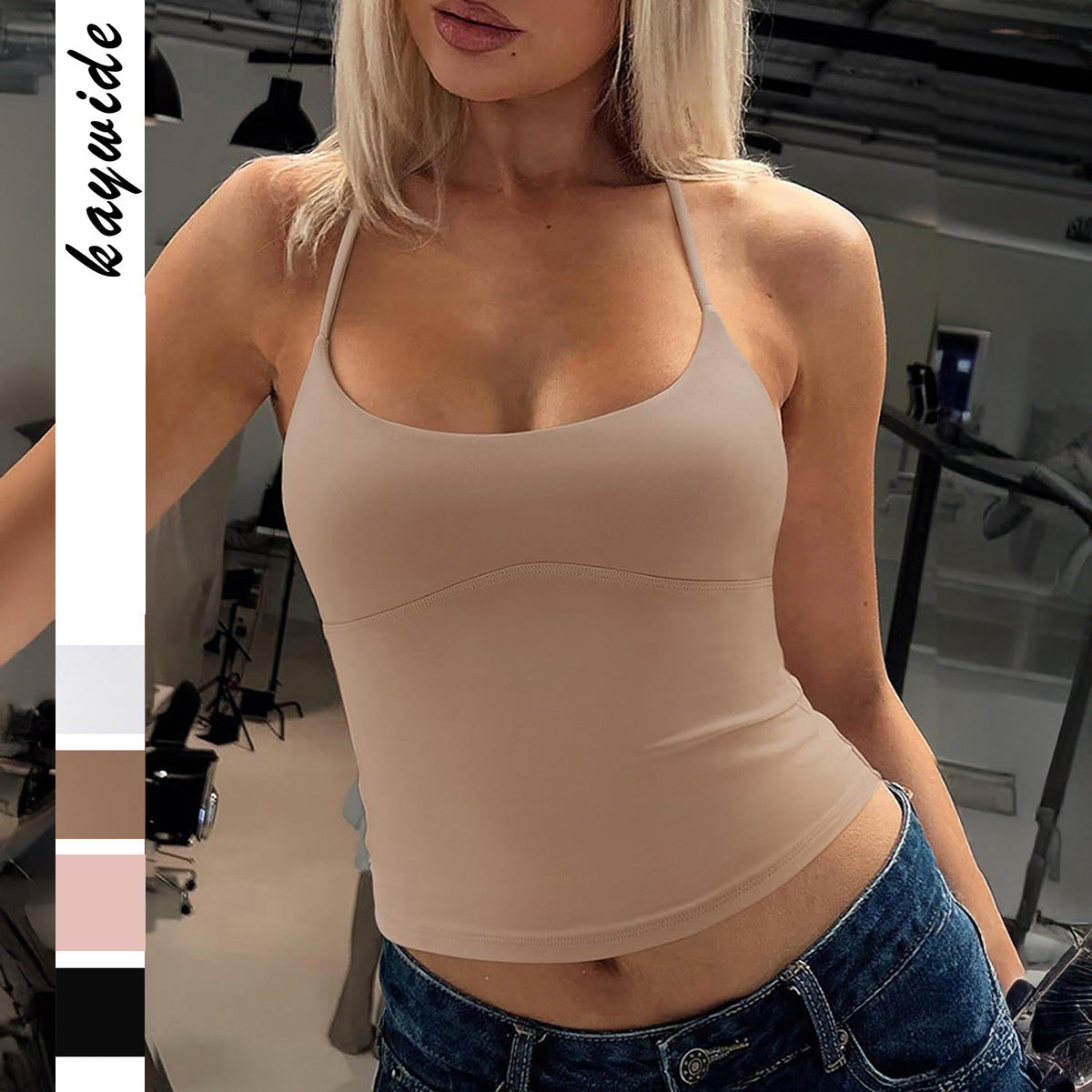 Damen Sportliches Trägershirt aus atmungsaktivem Material R&B