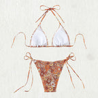 Damen Triangel-Bikini mit trendigem Rüschendesign