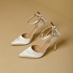 Damen schicke High Heels mit dekorativem Schleifenverschluss