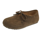 Damen bequeme Filzschuhe mit dekorativem Schnürdetail R&B