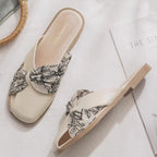 Damen Komfort-Pantoletten mit dekorativem Knoten-Design R&B