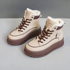 Damen Winterliche High-Top Stiefel mit warmem Innenfutter und rutschfester Sohle R&B